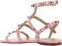 Valentino Garavani Rockstud Leren Sandalen Vrouwen Gouden Studs Pink Dames - Thumbnail 3