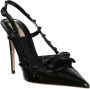 Valentino Garavani Rockstud Leren Slingback Pumps Black Dames - Thumbnail 2