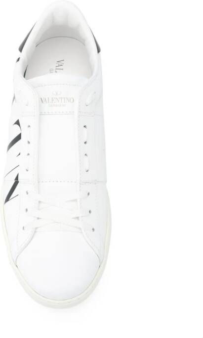 Valentino Garavani Rockstud Leren Sneakers White Heren