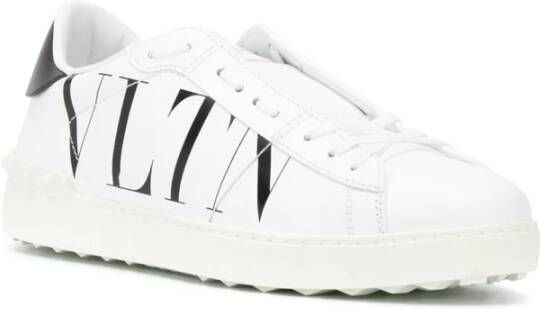 Valentino Garavani Rockstud Leren Sneakers White Heren