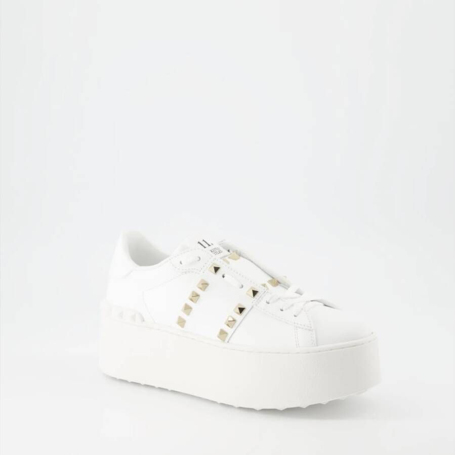 Valentino Garavani Rockstud Platform Sneakers White Dames