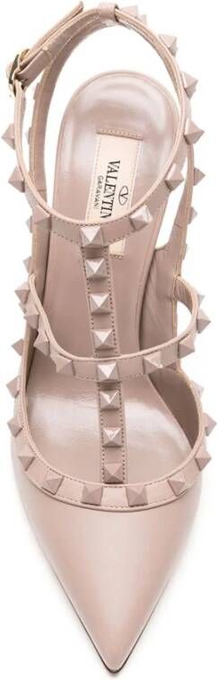 Valentino Garavani Rockstud Platte Schoenen Pink Dames