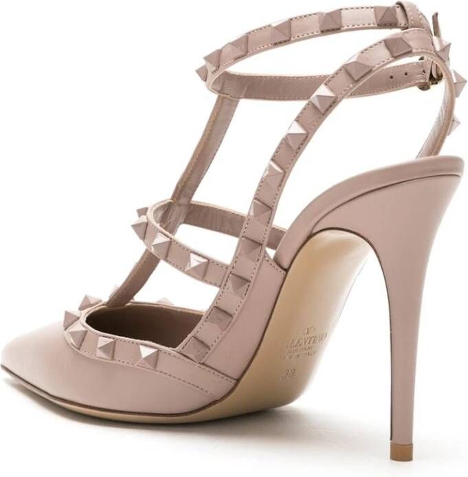 Valentino Garavani Rockstud Platte Schoenen Pink Dames