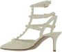 Valentino Garavani Rockstud Pumps met enkelband White Dames - Thumbnail 3