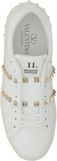 Valentino Garavani Rockstud Untitled Leren Sneakers White Dames