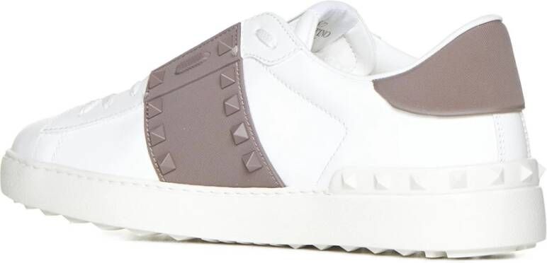 Valentino Garavani Rockstud Untitled Witte Leren Sneakers White Heren