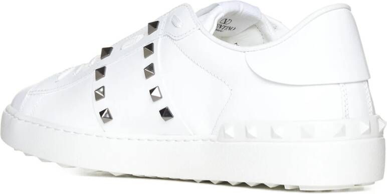 Valentino Garavani Rockstud Untitled Witte Leren Sneakers White Heren