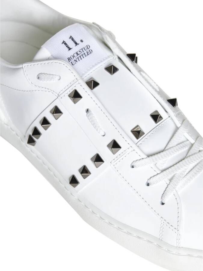 Valentino Garavani Rockstud Untitled Witte Leren Sneakers White Heren