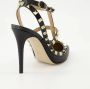 Valentino Garavani Rockstud Zwarte Leren Hakken Black Dames - Thumbnail 4