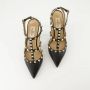 Valentino Garavani Rockstud Zwarte Leren Hakken Black Dames - Thumbnail 6