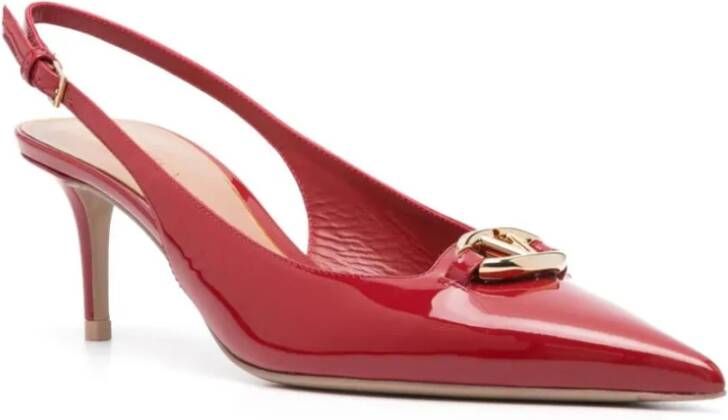 Valentino Garavani Rode VLogo Patent Leren Pumps Red Dames