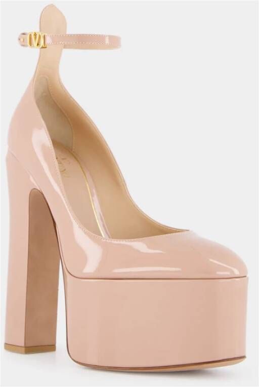 Valentino Garavani Rose Cannelle Platform Pumps Pink Dames