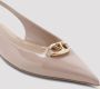 Valentino Garavani Rose VLogo Bold Ballerina Schoenen Beige Dames - Thumbnail 6