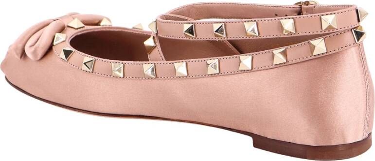 Valentino Garavani Roze Ballerina Schoenen met Enkelband Pink Dames