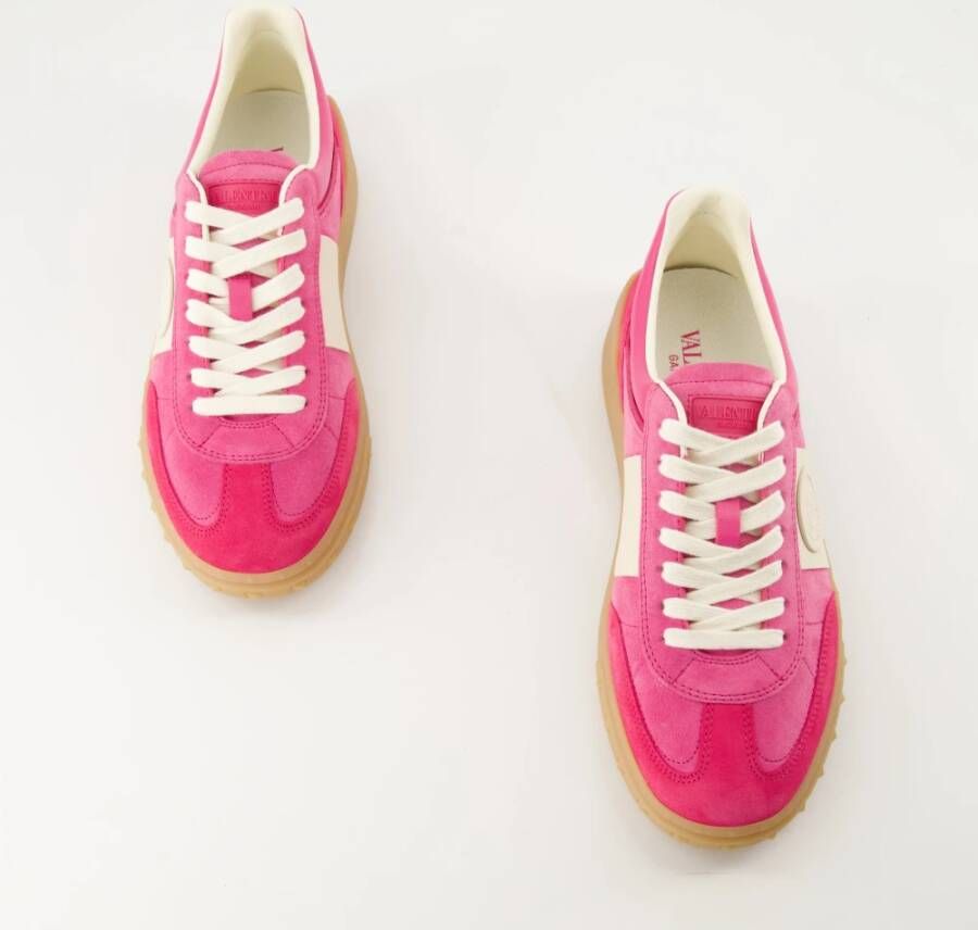 Valentino Garavani Roze Leren Mand UpVillage Crosta Pink Dames