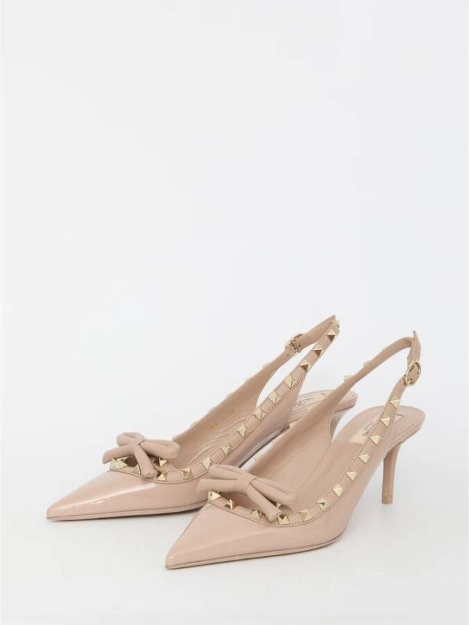 Valentino Garavani Roze Patent Leren Slingback Pumps Pink Dames