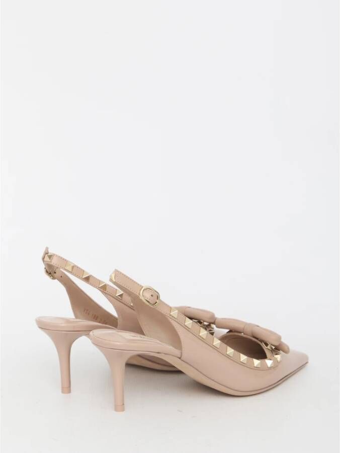 Valentino Garavani Roze Patent Leren Slingback Pumps Pink Dames