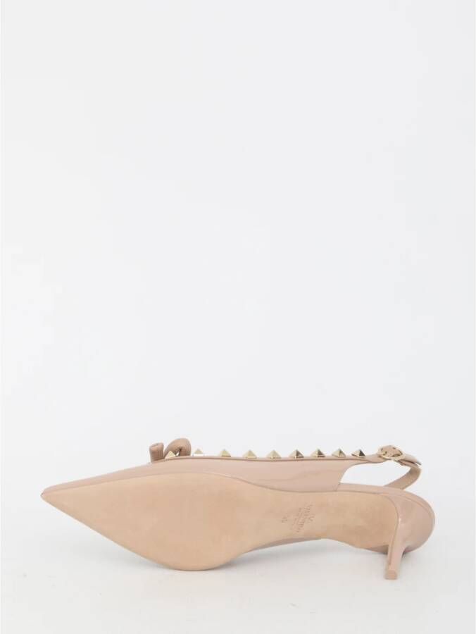 Valentino Garavani Roze Patent Leren Slingback Pumps Pink Dames