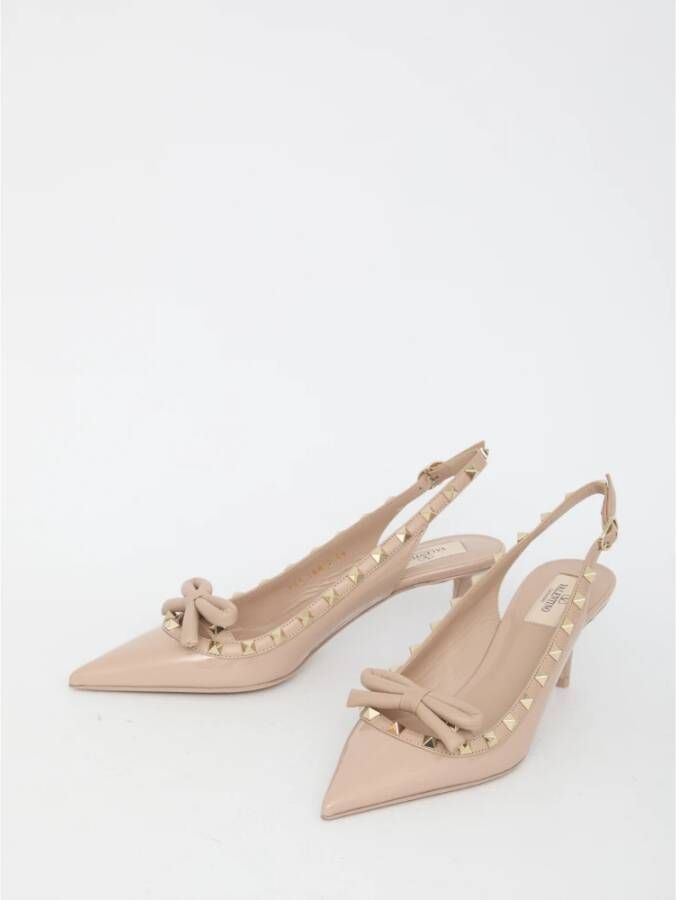 Valentino Garavani Roze Patent Leren Slingback Pumps Pink Dames