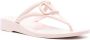 Valentino Garavani Roze Platte Schoenen VLogo Teenslipper Stijl Pink Dames - Thumbnail 3