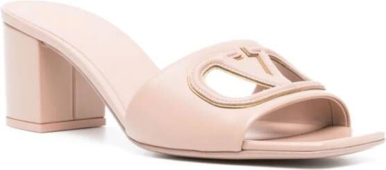 Valentino Garavani Roze Sandalen met VLogo Signature Inzet Pink Dames