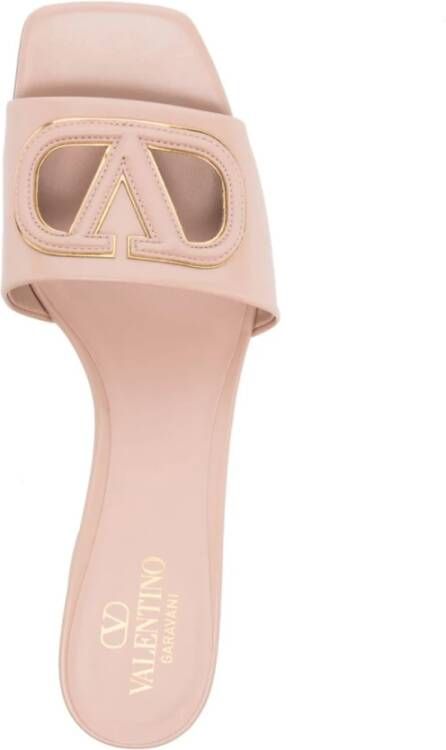 Valentino Garavani Roze Sandalen met VLogo Signature Inzet Pink Dames