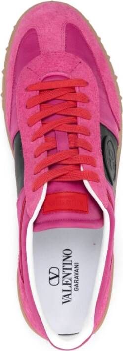 Valentino Garavani Roze Sneakers met VLogo Signature Versiering Pink Heren