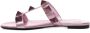 Valentino Garavani Sandalen Rockstud Open-Toes Sandals in poeder roze - Thumbnail 4