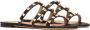 Valentino Garavani Slides Sandalen Zwart Leer Black Dames - Thumbnail 2