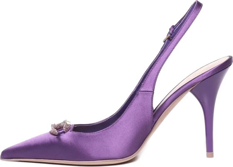 Valentino Garavani Slingback Hakken Sandalen Purple Dames