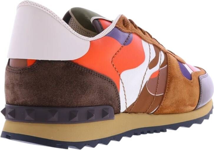 Valentino Garavani Heren Sneakers van Synthetisch Leer Bruin Heren