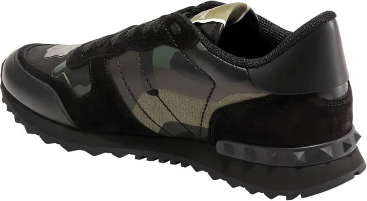 Valentino Garavani Camouflage Rockrunner Sneakers Groen Heren