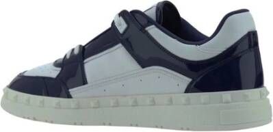 Valentino Garavani Sneakers met Rockstud-accenten en vetersluiting Gray Heren