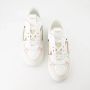 Valentino Garavani Sneakers van textuurleer met logolinten White Dames - Thumbnail 6