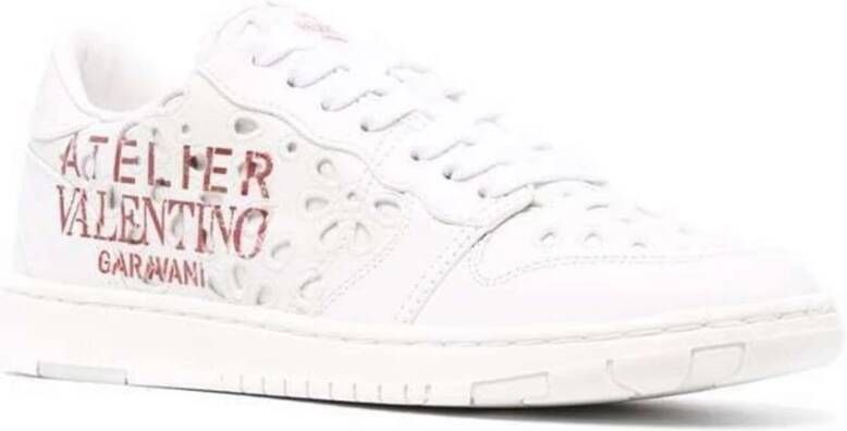 Valentino Garavani Witte Leren Sneakers Aw23 White Heren