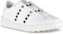 Valentino Garavani Witte Leren Sneakers met Stud Details White Heren - Thumbnail 2