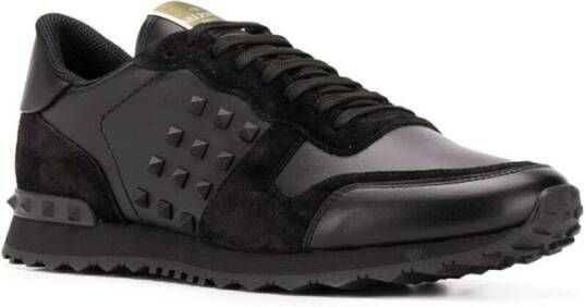 Valentino Garavani Rockstud Lage Sneakers Zwart Heren