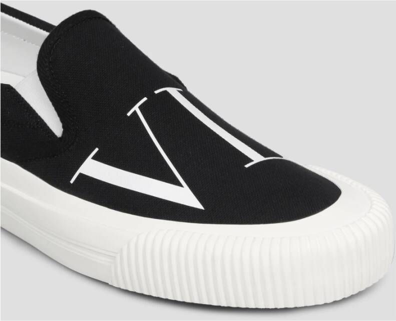 Valentino Garavani Luxe Slip-On Trainers Zwart Heren