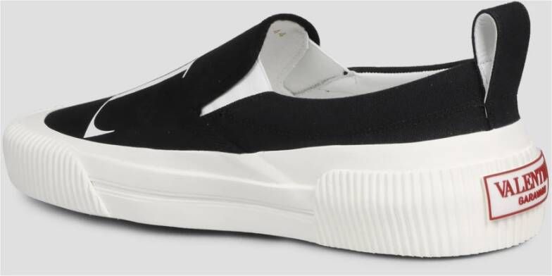 Valentino Garavani Luxe Slip-On Trainers Zwart Heren