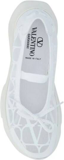 Valentino Garavani Sportieve Ballerina met VLogo Details White Dames