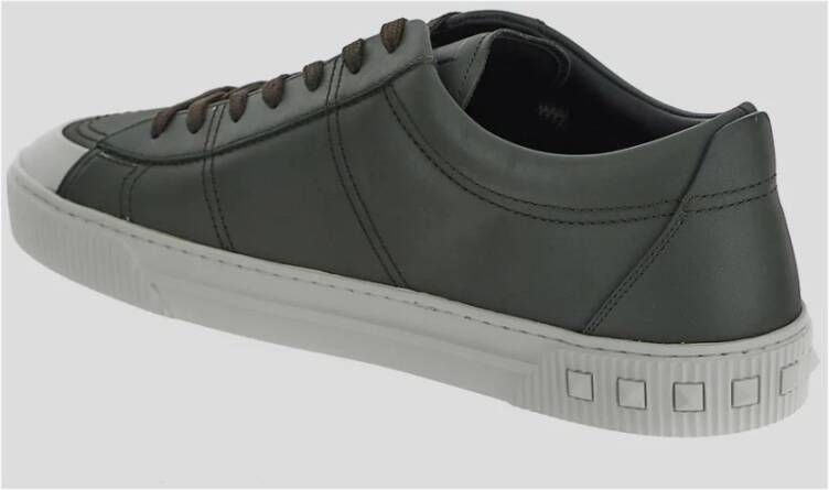 Valentino Garavani Stedelijke Leren Sneaker Green Heren