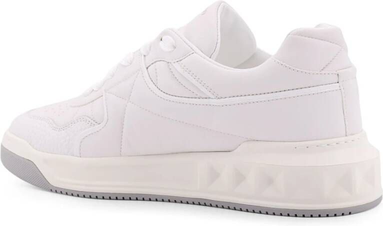 Valentino Garavani Stijlvolle leren lage sneakers White Heren