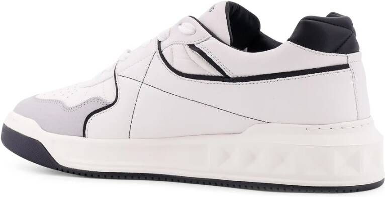 Valentino Garavani Stijlvolle leren lage sneakers White Heren