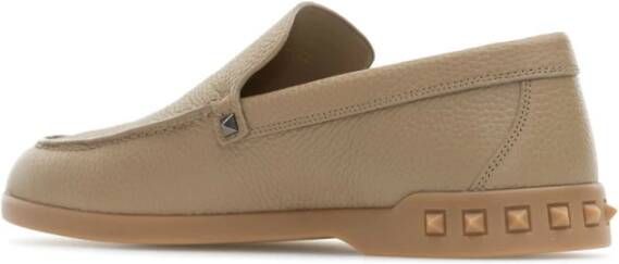 Valentino Garavani Stijlvolle Loafers met Uniek Design Beige Heren