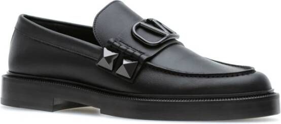 Valentino Garavani Stijlvolle Loafers voor Mannen Black Heren