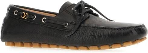 Valentino Garavani Stijlvolle Loafers voor Mannen Black Heren