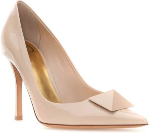 Valentino Garavani Stijlvolle Pumps met Uniek Design Beige Dames