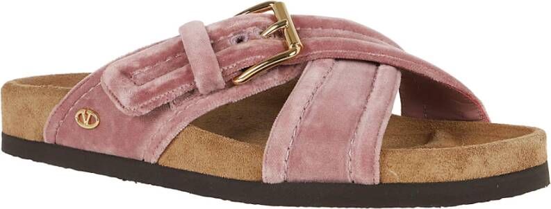 Valentino Garavani Stijlvolle ZN9 Slide Sandalen Pink Dames