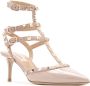 Valentino Garavani Studded Caged Pumps Beige Dames - Thumbnail 2