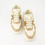 Valentino Garavani Studded Lace-Up Leren Sneakers Beige Heren - Thumbnail 9